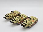 Micro Machines Military Ground Vehicle  Galoob TX-4A Exterminator Tank Lot Of 3
