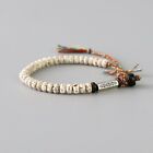 Tibetan Buddhist Braided Lucky Knot Bracelet Natural Beaded Handmade Men Women