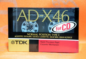 TDK AD X 46 Japan 1989 TYPE I  Tape Cassette   JP Market