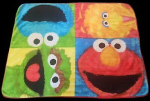 Color Block Sesame Street Blanket - Elmo, Oscar, Big Bird, Cookie - 44