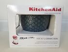 New! KitchenAid 5-Quart Blue Mermaid Textured Lace Ceramic Bowl KSM2CB5TML