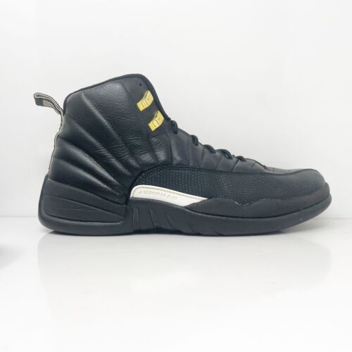 Nike Mens Air Jordan 12 130690-013 Black Basketball Shoes Sneakers Size 11