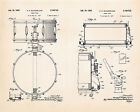 1939 Slingerland Radio King Snare Drum Gifts Related Poster Patent Art Print