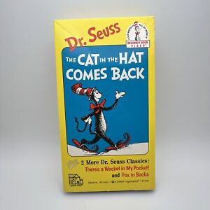 Dr. Suess The Cat in the Hat Comes Back (Random House, 1989) .VHS tape G5