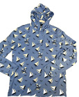Polo Bear Ralph Lauren T-Shirt Bearwaiian Long Sleeve Hood Terry Medium Blue NWT