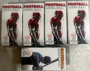 Lot Of 5 Fairfield Football Jumbo Box Trading Cards Parallels, Packs, Autographs