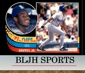 1991 Fleer #7 Ken Griffey Jr. Seattle Mariners (2E4)