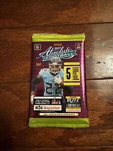 SINGLE PACK: 2021 Panini Absolute NFL Football Gravity Feed Pack Sealed 5 Cards