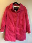 COACH PINK TRENCH STYLE JACKET SIZE  Large L Women’s Button Up Some Damage