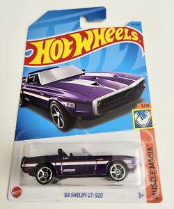 Hot Wheels '69 Shelby GT-500 Purple #195 - 2023 Muscle Mania