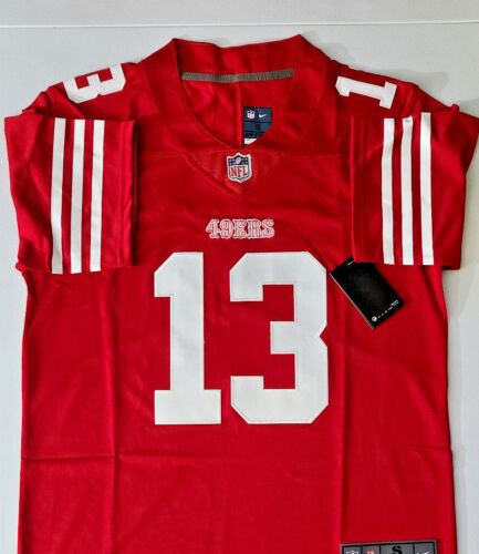 New ListingNWT 49ERS #13 BROCK PURDY MENS RED JERSEY SIZE S,M,L,XL,XXL STITCHED WITH LOGO
