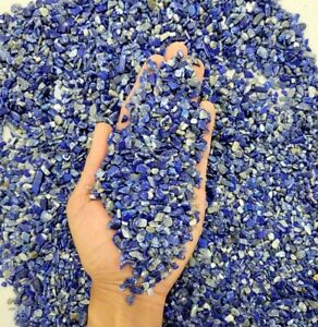 Tumbled Lapis Lazuli Crystal Stone Chips Bulk Natural Gemstone Undrilled Beads
