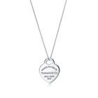 Tiffany & Co. Return to Tiffany Heart Tag 18 in Necklace with Pendant 925...
