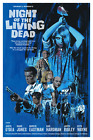 Mondo Paul Mann NIGHT OF THE LIVING DEAD movie art print poster BLUE VARIANT new