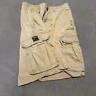 Abercrombie & Fitch Mens Cargo Shorts Heavy Cotton Size 30 Distressed Pockets