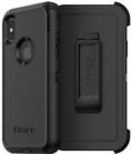OtterBox Defender Series Case for iPhone Xs & X, BLACK , Screenless Edition New