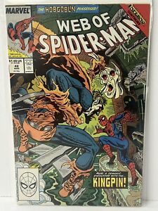 Web Of Spiderman #48 Marvel Comics 1989 Copper Age Boarded, Color