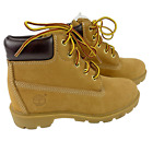 Timberland Youth 6 inch Boots Wheat Nubuck Kids Size 3 NEW without box 10760