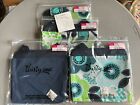 Thirty-One Oh-Snap Pockets in 3 Fabulous Floral, 1 Navy Cross Pop Lot Of 4 New