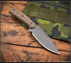 RMJ Tactical UCAP Tungsten Cerakote CPM MagnaCut Blade Hyena Brown G-10 w/Sheath