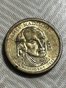 RARE Antique James Madison $1 Dollar Coin 1809-1817 - 2007 P - 4th President