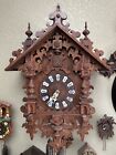 German Black Forest Oak Cuckoo Clock Very Large!