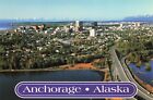 Anchorage Alaska Scenic Aerial View Vintage Continental Chrome Postcard Unposted