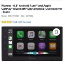 Pioneer Apple CarPlay Android Auto Bluetooth Touchscreen Car Radio DMH-1770NEX
