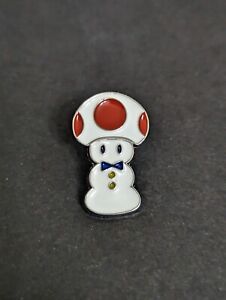 Nintendo Exclusive Mario Toad Snowman Pin