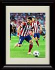 8x10 Framed David Villa - Striking - Atletico Madrid - Autograph Replica Print