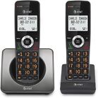 AT&T Cordless Home Phone 2 Handsets Call Block Caller ID Duplex Speakerphone