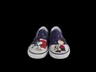 Vans Unisex Kids Blue White X Peanuts Christmas Slip On Sneakers Shoes Size 4
