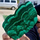 336G Natural glossy Malachite transparent cluster rough mineral sample