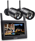 SEQURO GuardPro Wireless Surveillance Security Camera System Monitor, Weather...