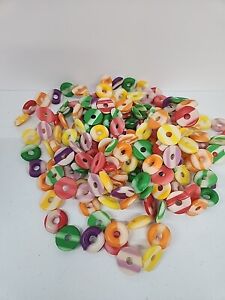 New ListingVtg Blow Mold Type Striped Plastic Candy Lifesavers Christmas Tree Garland Set