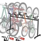 Floor Stand, Adjustable Bicycle Parking Rack with Hook for Garage, 5 Bikes