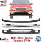 Front Bumper Chrome Steel + Filler + Lower Valance For 2001-2004 Toyota Tacoma (For: 2003 Toyota Tacoma)