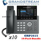 10 Grandstream GRP2615 10-Line 5 SIP Office IP Phone PoE Bluetooth Gigabit Lot