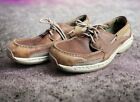 Dunham Men’s Brown Leather Boat Shoes Size 11.5M