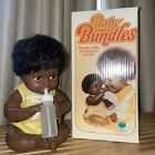 Vintage 1975 Kenner Baby Bundles African American Baby Girl No 26050 W/ Bottle