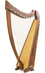 42 INCH TALL Irish Celtic LEVER Harp 32 String Extra Strings Lever