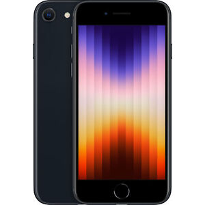 Apple iPhone SE (2022) 64GB GSM/CDMA Unlocked Smartphone - Midnight -  Used