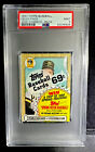1987 Topps Cello Pack Jose Canseco on Back PSA 9