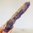 485g Natural Purple Chalcedony Grape Agate Quartz Crystal Wand Point Healing