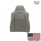 2002 Ford F250 F350 Driver Top Genuine leather Perforated Seat Cover In Gray  (For: 2002 Ford F-350 Super Duty Lariat 7.3L)