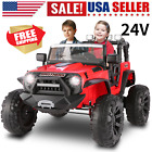 24V Kids Ride On Car Toy 2 Seaters 400W Electric Vehicle Truck Gift with Remote^