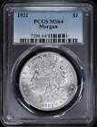 1921 P Morgan Silver Dollar PCGS MS 64 | Uncirculated UNC BU White