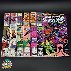 Amazing Spider-Man #334-339 - Return of the Sinister Six - 6 Book Lot - Marvel