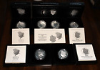 Six Silver Coin Set 2023 Morgan & Peace Silver Dollar Proofs and Reverse Proofs