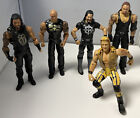 WWE WCW Elite LOT- 5 ACTION FIGURES 5  VGUC. THE ROCK SETH ROLLINS And More